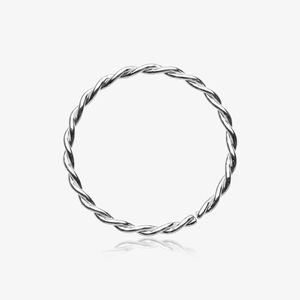 Twist nose Hoop Ring